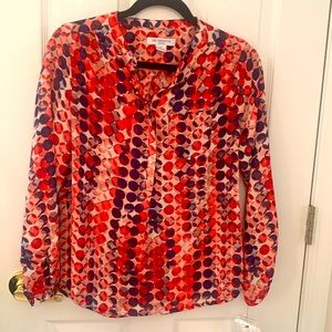 Liz Claiborne, Petite Small, Blouse Top, Multicolored, New With Tag.